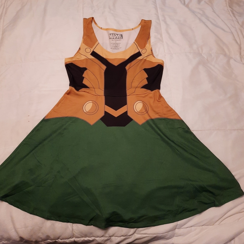 Loki Marvel Avengers Dress Halloween Cosplay